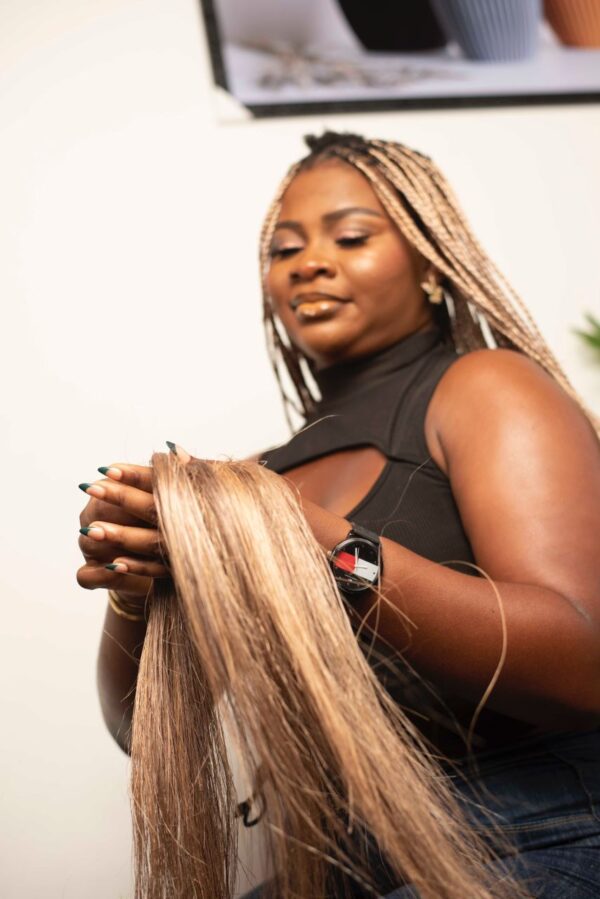 Brown Mix Plant Based Braiding Hair